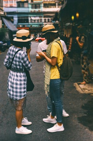 Group of people chatting